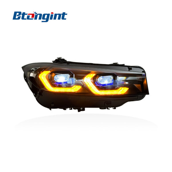 For 2023-2024 BMW 3 Series G20 Laser Headlight Assembly, Bi-color LED DRL Headlamp Upgrade