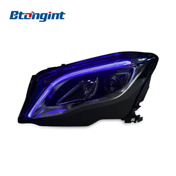 For Mercedes-Benz GLA Headlight Assembly, GLA200 Low to High Spec LED Lens Headlamp with DRL Upgrade