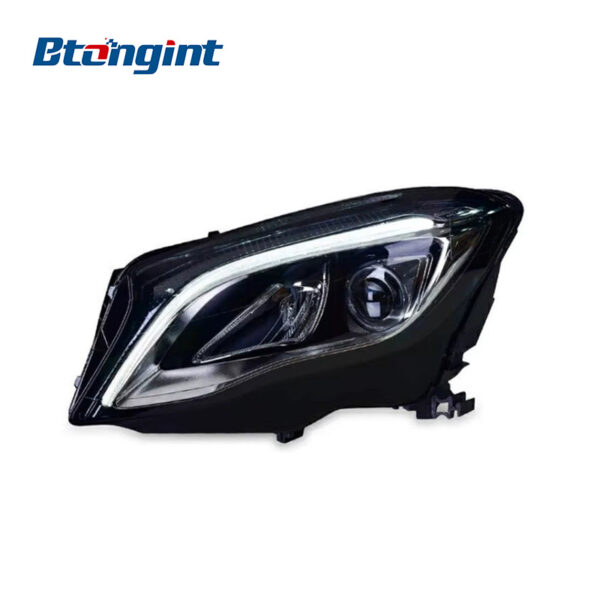 For Mercedes-Benz GLA Headlight Assembly, GLA200 Low to High Spec LED Lens Headlamp with DRL Upgrade