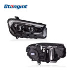 For 2020-2024 Mercedes-Benz GLE W167 Headlight Assembly, Low to High Spec LED Lens Headlamp Upgrade