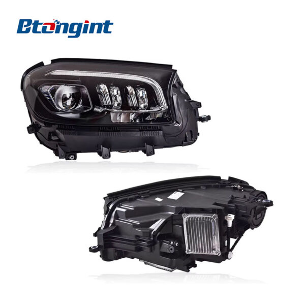 For 2020-2024 Mercedes-Benz GLS W167 Headlight Assembly, Low to High Spec LED Lens Headlamp Upgrade