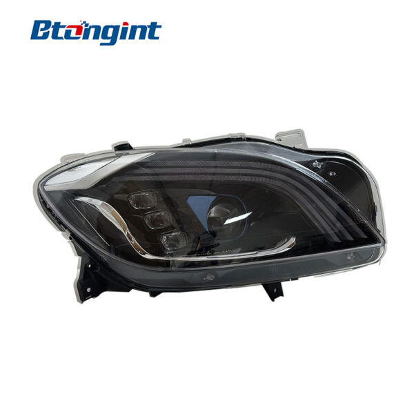 For Mercedes-Benz ML-Class W166 Headlight Assembly, Maybach Style LED Headlamp With Sequential Turn Signal DRL Upgrade