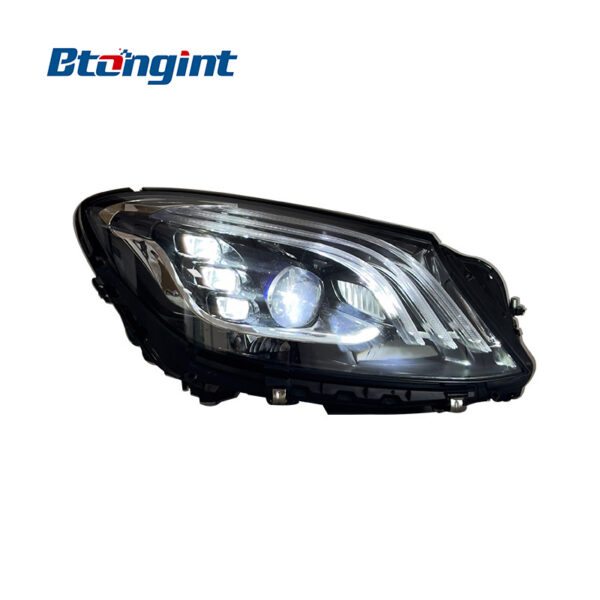 For 2014-2018 Mercedes-Benz S-Class W222 Headlight Assembly, Maybach Style LED Lens Headlamp With DRL & Turn Signal Upgrade