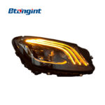 For 2014-2018 Mercedes-Benz S-Class W222 Headlight Assembly, Maybach Style LED Lens Headlamp With DRL & Turn Signal Upgrade