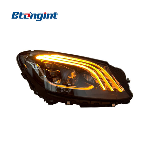 For 2014-2018 Mercedes-Benz S-Class W222 Headlight Assembly, Maybach Style LED Lens Headlamp With DRL & Turn Signal Upgrade