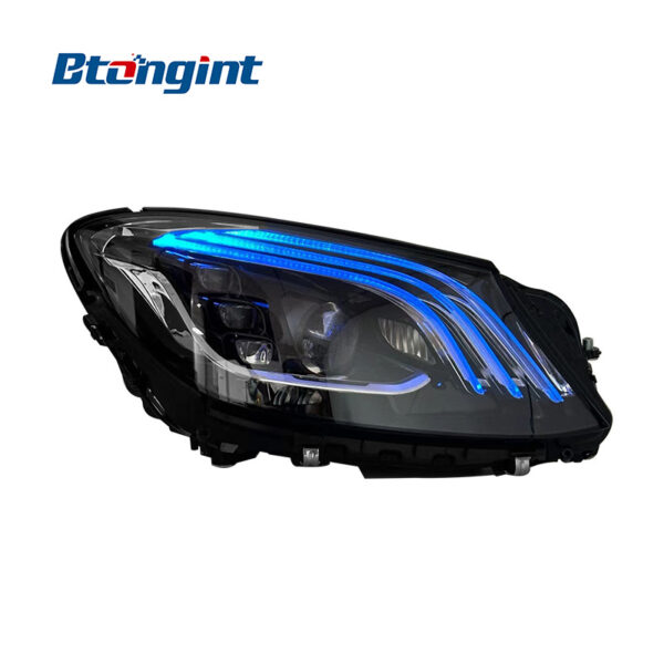 For 2014-2018 Mercedes-Benz S-Class W222 Headlight Assembly, Maybach Style LED Lens Headlamp With DRL & Turn Signal Upgrade