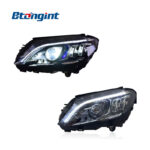 For 2015‑2021 Mercedes‑Benz C‑Class W205 Headlight Assembly, High‑Spec Style LED Headlamp With DRL & Turn Signal Upgrade