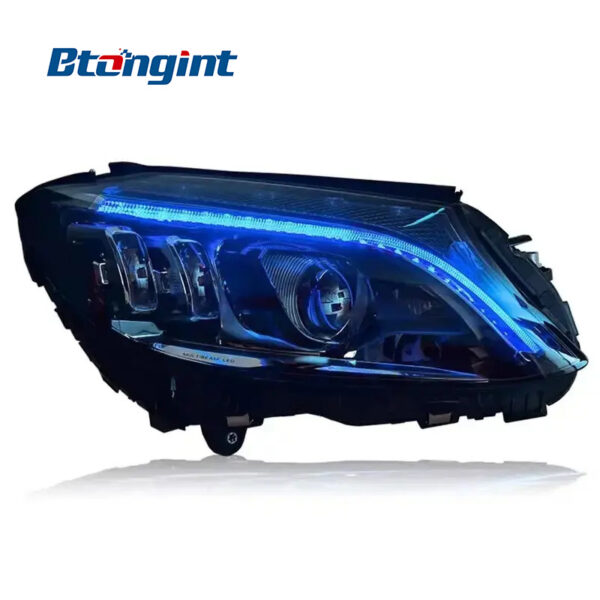 For 2015‑2021 Mercedes‑Benz C‑Class W205 Headlight Assembly, LED Headlamp With DRL & Sequential Turn Signal Upgrade.