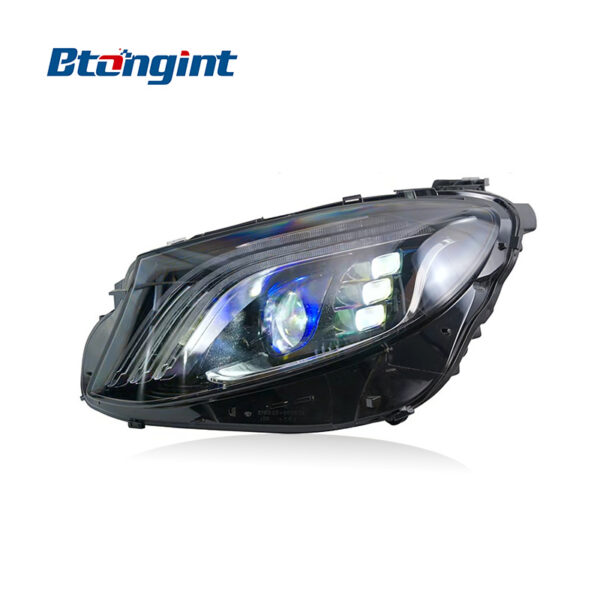 For 2016‑2020 Mercedes‑Benz E‑Class W213 Headlight Assembly, Maybach S‑Class Style Full LED Headlamp With DRL & Sequential Turn Signal Upgrade