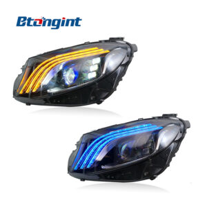 For 2016‑2020 Mercedes‑Benz E‑Class W213 Headlight Assembly, Maybach S‑Class Style Full LED Headlamp With DRL & Sequential Turn Signal Upgrade