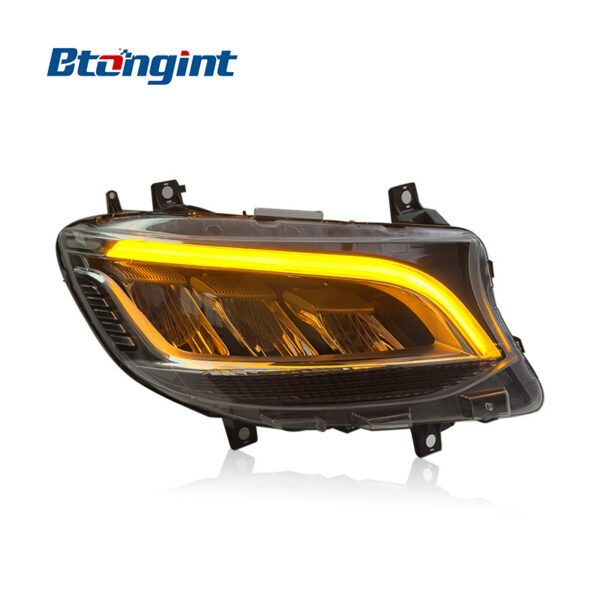 For 2019‑2023 Mercedes‑Benz Sprinter Headlight Assembly, High‑Spec Style LED Headlamp With DRL & Sequential Turn Signal Upgrade