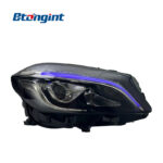 For 2013‑2018 Mercedes‑Benz A‑Class W176 Headlight Assembly, AMG‑Style LED Lens Headlamp With DRL & Sequential Turn Signal Upgrade