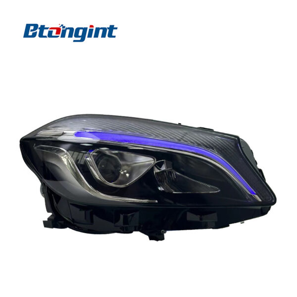 For 2013‑2018 Mercedes‑Benz A‑Class W176 Headlight Assembly, AMG‑Style LED Lens Headlamp With DRL & Sequential Turn Signal Upgrade
