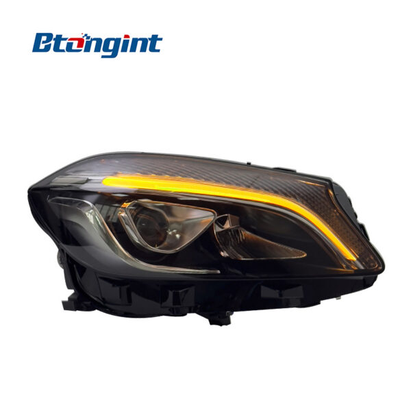 For 2013‑2018 Mercedes‑Benz A‑Class W176 Headlight Assembly, AMG‑Style LED Lens Headlamp With DRL & Sequential Turn Signal Upgrade