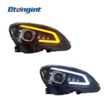 主标题：For 2011‑2014 Mercedes‑Benz C‑Class W204 Headlight Assembly, LED Lens Headlamp With DRL & Sequential Turn Signal Upgrade