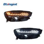 For 2012‑2015 Audi A6L Headlight Assembly, A7‑Style Full LED Headlamp With DRL, Sequential Turn Signal & Blue Start‑up Animation Upgrade