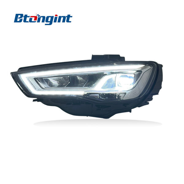 Headlight Assembly For Audi A3 2014‑2016 Upgrade To 2017 New Matrix LED Lens DRL Sequential Turn Signal Retrofit