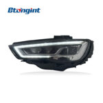 Headlight Assembly For Audi A3 2014‑2016 Upgrade To 2017 New Matrix LED Lens DRL Sequential Turn Signal Retrofit