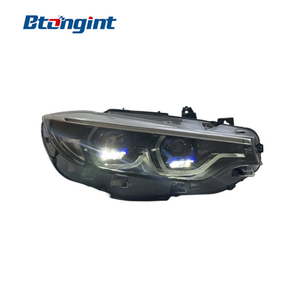 Headlight Assembly For BMW 4‑Series F32 2013‑2020 Retrofit Laser Lens LED DRL Sequential Turn Signal.