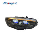 Headlight Assembly For BMW 4‑Series F32 2013‑2020 Retrofit Laser Lens LED DRL Sequential Turn Signal.