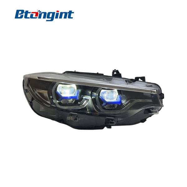 Headlight Assembly For BMW 4‑Series F32 2013‑2020 Retrofit Laser Lens LED DRL Sequential Turn Signal.