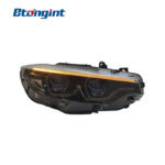 Headlight Assembly For BMW 4‑Series F32 2013‑2020 Retrofit Laser Lens LED DRL Sequential Turn Signal.