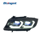 Headlight Assembly For BMW 3‑Series E90 2005‑2012 Old To New Retrofit LED Lens DRL Turn Signal
