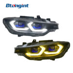 Headlight Assembly For BMW 3‑Series F30 F35 2013‑2018 Retrofit New‑Style LED DRL Turn Signal Headlamp