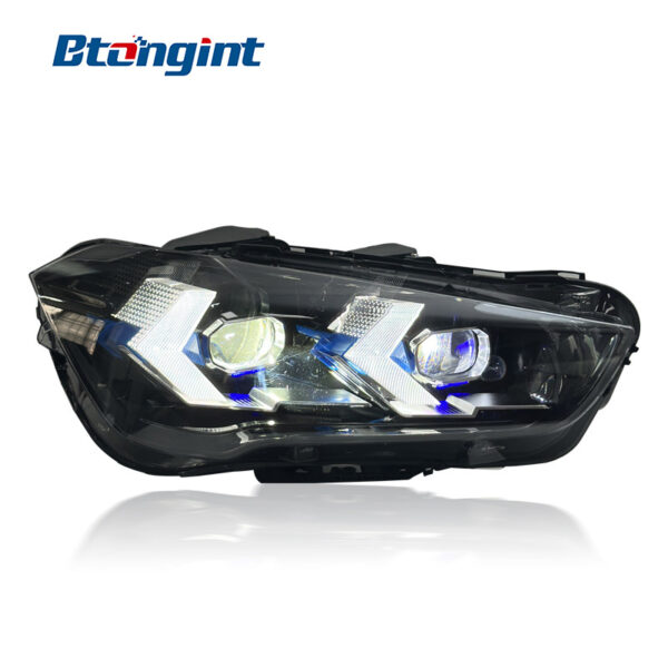 Headlight Assembly For BMW X1 F48 F49 2016‑2023 Retrofit Arrow‑Style LED Lens DRL Turn Signal