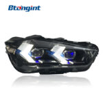 Headlight Assembly For BMW X1 F48 F49 2016‑2023 Retrofit Arrow‑Style LED Lens DRL Turn Signal
