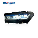 Headlight Assembly For BMW 5‑Series G30 G38 2018‑2023 Retrofit M5 Competition Blue‑Eyebrow High‑End LED Laser Headlamp