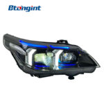 Headlight Assembly For BMW 5‑Series E60 2005‑2010 Retrofit Dual‑Color DRL Turn Signal LED Laser Lens.