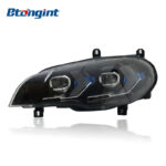 Headlight Assembly For BMW X5 E70 2007‑2013 Retrofit LED DRL Turn Signal Lens Headlamp