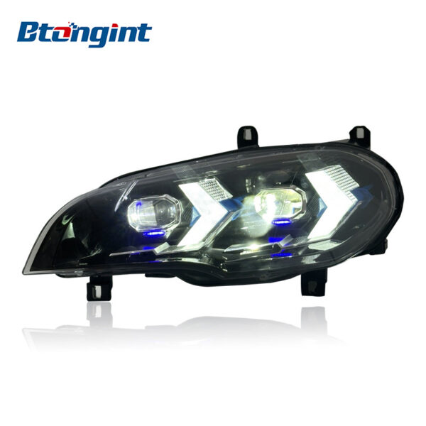 Headlight Assembly For BMW X5 E70 2007‑2013 Retrofit LED DRL Turn Signal Lens Headlamp
