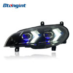 Headlight Assembly For BMW X5 E70 2007‑2013 Retrofit LED DRL Turn Signal Lens Headlamp