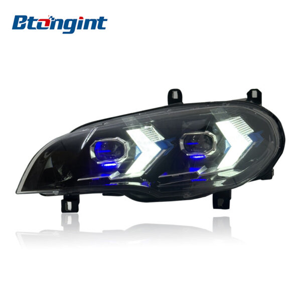 Headlight Assembly For BMW X5 E70 2007‑2013 Retrofit LED DRL Turn Signal Lens Headlamp