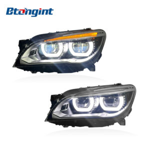 Headlight Assembly For BMW 7‑Series F01 F02 2009‑2015 Retrofit LED DRL LED Lens Headlamp