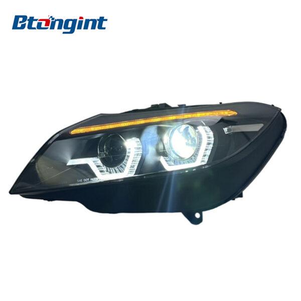 Headlight Assembly For BMW Z4 2009‑2016 Retrofit LED DRL Bi‑Xenon Lens Sequential Turn Signal