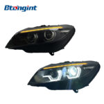 Headlight Assembly For BMW Z4 2009‑2016 Retrofit LED DRL Bi‑Xenon Lens Sequential Turn Signal