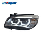 Headlight Assembly For BMW X1 E84 2010‑2015 Old To New Retrofit Scoop‑Shaped DRL LED Laser Lens.