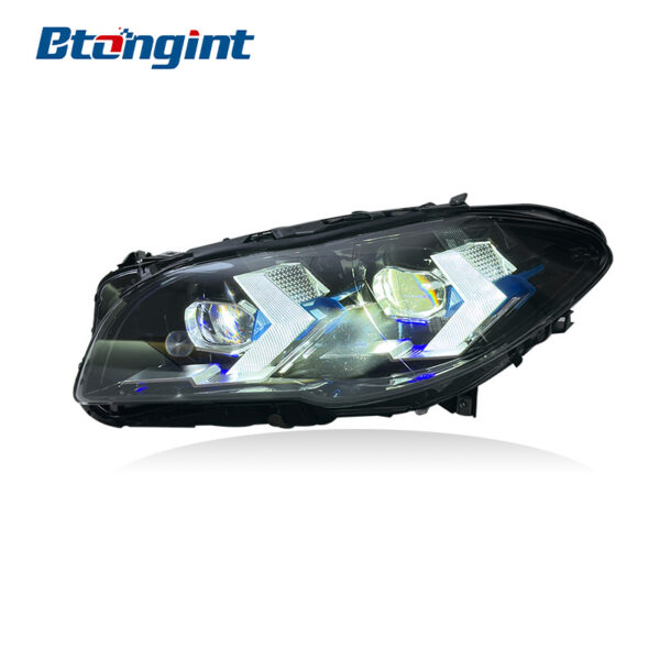 Headlight Assembly For BMW 5‑Series F10 F18 2011‑2017 Retrofit New‑Style Laser Lens LED DRL