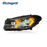 Headlight Assembly For BMW 5‑Series F10 F18 2011‑2017 Retrofit New‑Style Laser Lens LED DRL