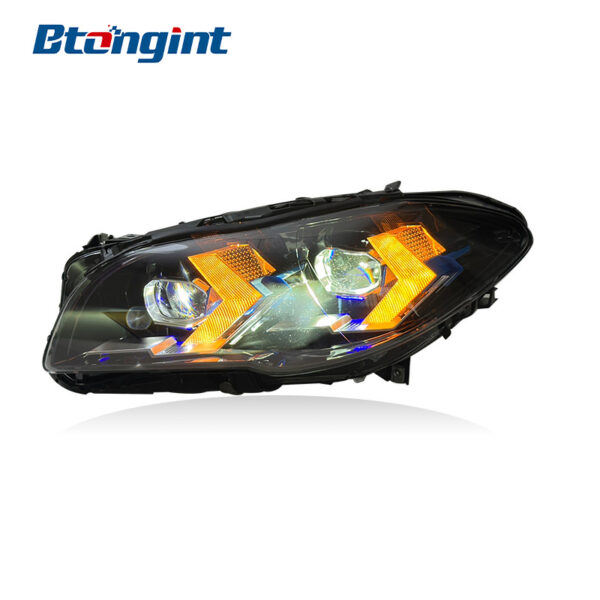 Headlight Assembly For BMW 5‑Series F10 F18 2011‑2017 Retrofit New‑Style Laser Lens LED DRL