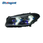 Headlight Assembly For BMW 5‑Series F10 F18 2011‑2017 Retrofit New‑Style Laser Lens LED DRL