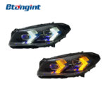 Headlight Assembly For BMW 5‑Series F10 F18 2011‑2017 Retrofit New‑Style Laser Lens LED DRL