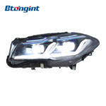 Headlight Assembly For BMW 5‑Series F10 F18 2011‑2017 Old‑To‑New Retrofit LED Bi‑Light Lens DRL