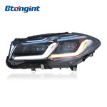 Headlight Assembly For BMW 5‑Series F10 F18 2011‑2017 Old‑To‑New Retrofit LED Bi‑Light Lens DRL