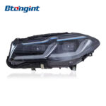 Headlight Assembly For BMW 5‑Series F10 F18 2011‑2017 Old‑To‑New Retrofit LED Bi‑Light Lens DRL