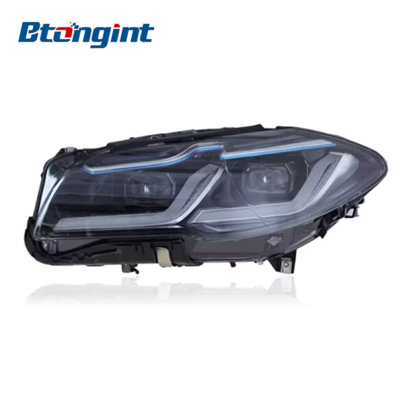 Headlight Assembly For BMW 5‑Series F10 F18 2011‑2017 Old‑To‑New Retrofit LED Bi‑Light Lens DRL