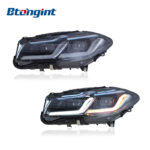 Headlight Assembly For BMW 5‑Series F10 F18 2011‑2017 Old‑To‑New Retrofit LED Bi‑Light Lens DRL